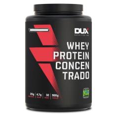 Whey Protein Concentrado Pote (900G) - Sabor: Morango - Dux Nutrition