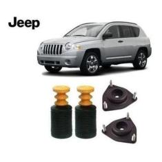 2 Kit Coxim Batente Coifa Dianteiro Jeep Compass 2007 2008 2009 2010 -