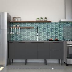 Balcão para Cozinha 3 Portas 3 Gavetas Cisne - Cozimax