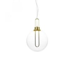 Pendente Led de Vidro Ghianda 46,5cmx30cm Bella Iluminação 1x3W