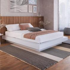 Cama Queen Zurique Branco - Art In Móveis, Branco, Moderno