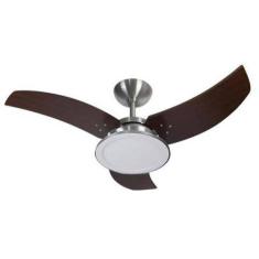 Ventilador de Teto Venom Led 24W Escovado/Tabaco 127V - Tron, Tabaco, 