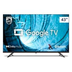 Smart TV Philips 43 Full HD Google TV Comando de Voz HDR HDMI Bluetooth