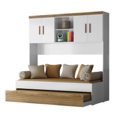 Bicama Com Ponte 4 Portas 3842 Branco Nature Plla Branco Nature