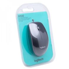 Mouse Usb Logitech M100 910-001601 Preto