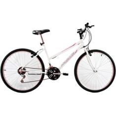 Bicicleta Feminina Aro 26 18 Marchas Dalia Branca - Dalannio Bike