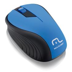 Mouse Sem Fio Multilaser 2.4 GHz MO215 - Preto/Azul