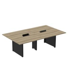 Mesa de Reunião 3200x1400 Mrcpb3214pp Noce Naturalle/Preto