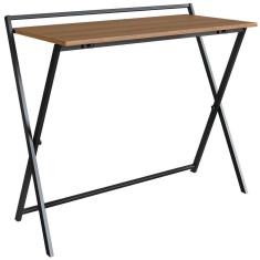 Escrivaninha Dobravel Estilo Industrial P1022 Preto Mell Pp Preto Mell