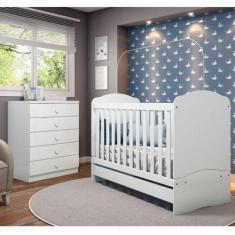 Quarto de Bebê Completo com Berço Mini Cama e Cômoda Faz de Conta Espr