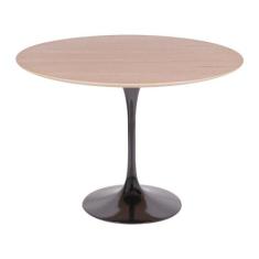 Mesa Saarinen Redonda Freijó 124cm - Base Preta - mgsaarinen