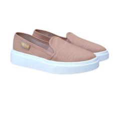 Tênis Feminino Casual Slip On Sem Cadarço Calce Fácil Sapato - Nech, N