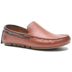 Mocassim Drive Masculino Couro - CLA CLE , Pinhão, 40