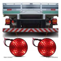 Sirene Piezo 6 Tons Com Led Vermelho 12v Marcha Ré - Tech One , 24v