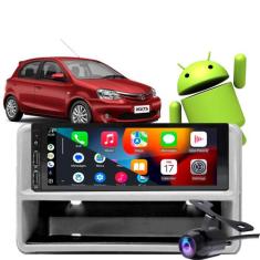 Central Multimidia 1 Din Etios 2013-2020 Carplay + Câmera de ré  - E-C