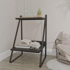 Mesa de Cabeceira Nicho em Aço Begônia CabeCasa MadeiraMadeira