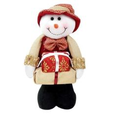 Boneco Natal Boneco De Neve Com Presente Natalino 29cm - Gici Christma