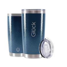 Copo Térmico Lucky Gluck C Tampa 591 Ml Hammer Blue Cerveja