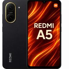 Smartphone Celular Xiaomi Redmi A5 4G, 128GB, 4GB RAM, Câmera 13MP, Tela 6,79 HD+ 90Hz, Android 14, Bateria 5000mAh, Dual SIM, Cor Preta