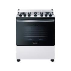 Fogão 6 Bocas Acendimento Automático Brastemp Branco Bivolt, Branco, B