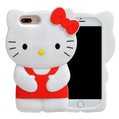 MONEHOYSY Capa de desenho animado para iPhone 8/7/6 Plus 5,5 polegadas, moda fofa 3D Kawaii silicone macio animal protetor gel à prova de choque capa traseira de gel à prova de choque para crianças