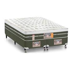 Cama Box + Colchão Castor King Silver Star Air One Face Tecnopedic 180x200x59cm