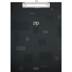 Tilibra - Prancheta A4 Decorada Zip com Prendedor Metálico