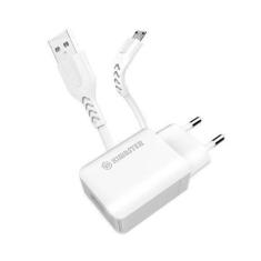 KIT CARREGADOR TURBO + CABO MICRO USB KT638 Kimaster