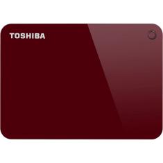 HD Externo Toshiba 4TB Canvio Advance Vermelho-HDTC940XR3CA