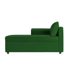 Recamier Divã Londres 140cm Suede Verde - Inova Decor - Inova Decoraçõ