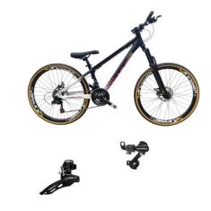 Bicicleta Aro 26 Tuff 44 Aluminio 21v Cambio Shimano Dianteiro Traseir
