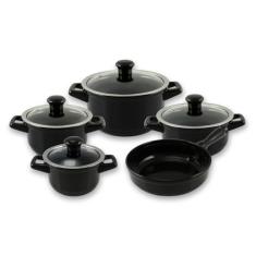 Ceraflame Conjunto Panelas de Cerâmica Duo Smart 5 Peças Preto