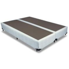 Cama Box Base Universal Queen Tecido White (158x198x25) - Probel