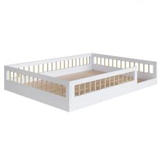 Cama Montessoriana Infantil 140cm Lumiar C06 Branco - Mpozenato