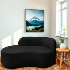 Divã Recamier Orgânico Tokyo 160cm Lado Esquerdo Linho - Amarena Móvei