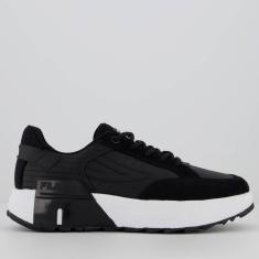 Tênis Fila Tormo Classic Feminino Preto e Branco-Feminino