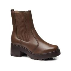 Bota Pegada Couro Tratorado Feminino-Feminino