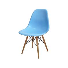 Cadeira Eames DSW Base Madeira - Azul - ordesign, Azul, 1 unidade