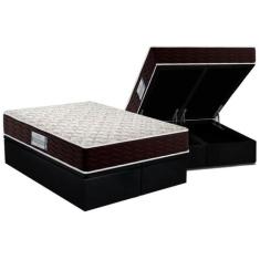 Cama Box Baú King: Colchão Espuma D33 Probel ProDormir Advanced + Base