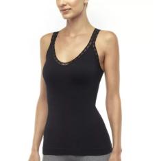 Roupa Blusa Regata Feminina Renda Sem Costura Lupo Loba 45003