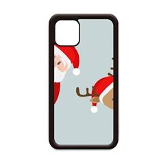 Capa de Natal Papai Noel Alce Peep para iPhone 12 Pro Max para Apple Mini Mobile Case Shell