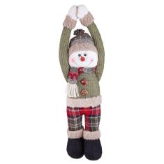 Boneco De Natal Decorativo Para Pendurar Em Poliéster 52cm Boneco De Neve