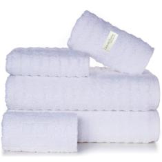 Toalha de Banho Gigante Jogo de Toalha Banhão 5 Peças Jogo de Banho Gramatura 500 kit de Toalha para Hotel 5 estrelas Marca Casa da Toalha