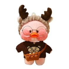 Brinquedo de pelúcia de pato – 29 x 21,8 cm x 21,66 cm, boneca de pelúcia Kawaii, pato de pelúcia, brinquedo de pelúcia | Almofada macia e fofa de pelúcia Lalafanfan