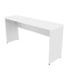 Mesa para Escritório 140cmx42cm 40mm com Caixa de Tomada Bramov Móveis Branca