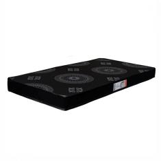 Colchão Solteiro Espuma D20 Pro Confort 88x188x12cm Preto Hellen