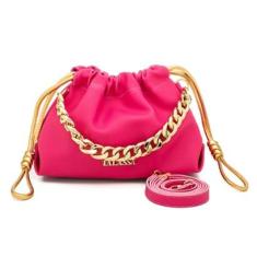 Bolsa Feminina Bag Festa com Alça de Corrente-Feminino