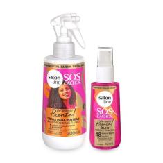 Kit Creme Pentear 300Ml + Óleo Ultra Gloss 42Ml Salon Line