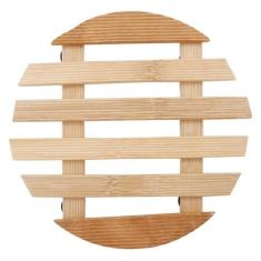 Descanso de Panela Bambu Redondo 17 cm Yazi 18587 Ybn07