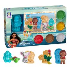 Massinha Moana e Amigos 5 Potinhos Cotiplás